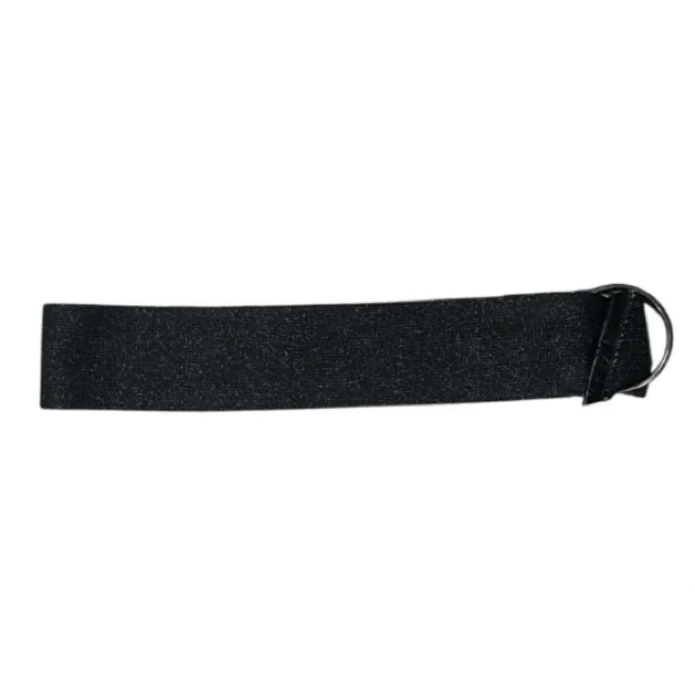 Authentic Banana Republic designer wide shimmer black mesh belt sz S/M